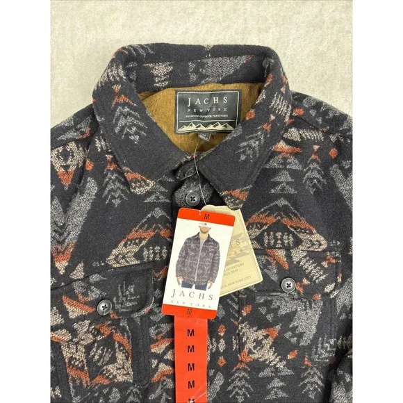 JACHS NY, Medium, Men's Wool Jacket - Multi Aztec, Style 1417743, New with Tags - Picture 2 of 9